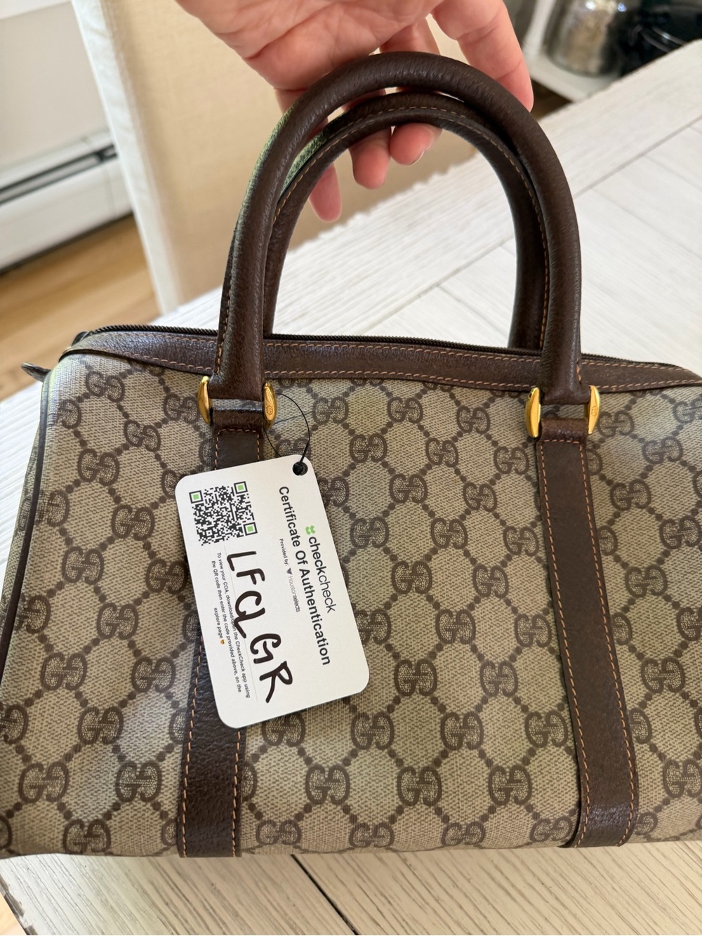 Gucci Brown GG  Boston Bag - Picture 13 of 14